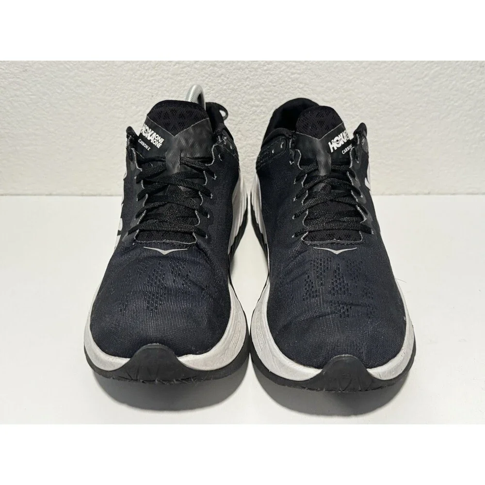 Hoka One Mens Carbon X Running Shoe Size 15 Black/White Sneaker 1102886